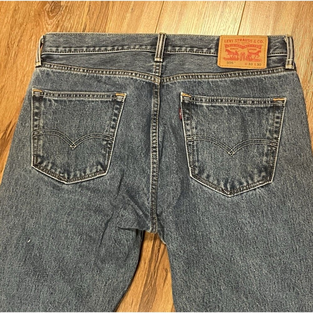 Levi's 505 Men's Size 33 X 30 Straight Leg Stretch Denim